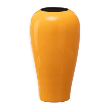 Vase Jaune Céramique 18x18x32cm