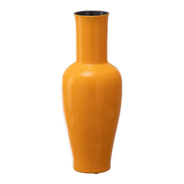 Vase Jaune Céramique 18x18x46,50cm