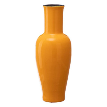 Vase Jaune Céramique 21,50x21,50x52,50cm