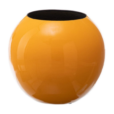 Vase Jaune Céramique 24,50x24,50x20cm