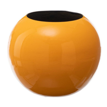 Vase Jaune Céramique 27x27x23cm