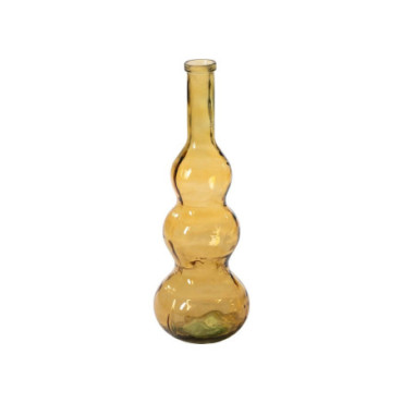 Vase Jaune Verre Recycle We Care 26,50x26,50x75cm