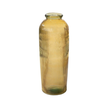 Vase Jaune Verre Recycle We Care 27x27x72cm