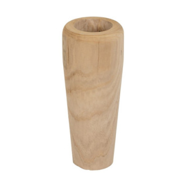 Vase Naturel Bois Paulonia Décoration 20x20x48cm