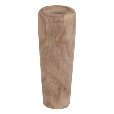 Vase Naturel Bois Paulonia Décoration 26x26x68cm