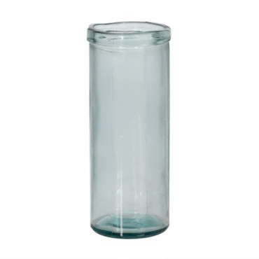 Vase Naturel Verre Recycle We Care 15x15x36cm