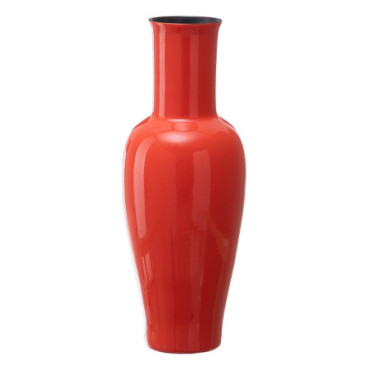 Vase Orange Céramique 21,50x21,50x52,50cm