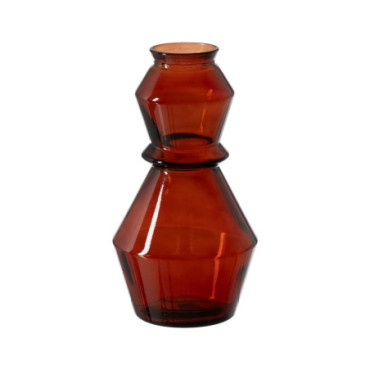 Vase Tuile Verre Recycle We Care 16x16x30cm