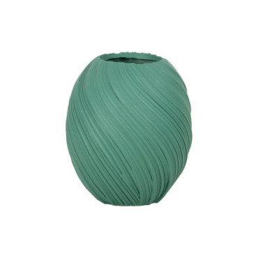 Vase Turquoise Résine Décoration 45,30x45,30x51cm