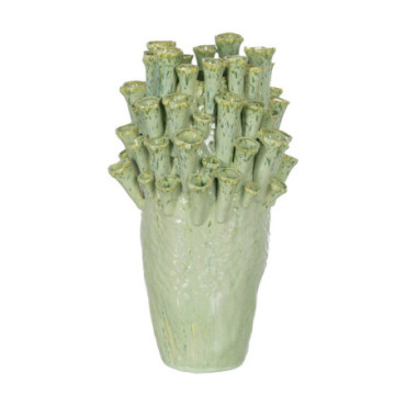 Vase Vert Céramique Décoration 28,50x27,50x46,50cm