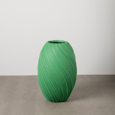 Vase Vert Résine Décoration 51,50x51,50x76,60cm