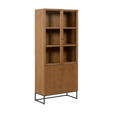 Vitrine Naturel Mdf - Bois 84,50x42,50x198cm