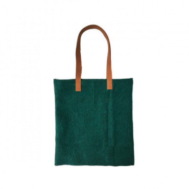 Tote Bag Jute Vert Foncé