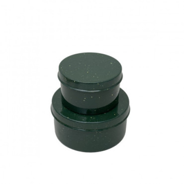 Boite Ronde Petit Spot x2 Vert Foncé