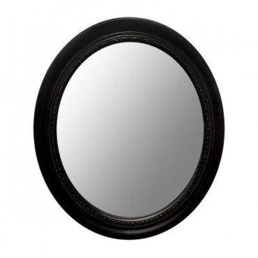 Miroir Antique Oval Noir