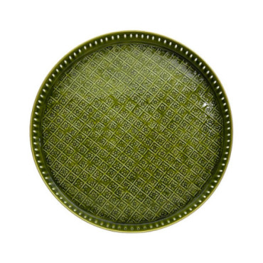 Plateau Jali Large Olive