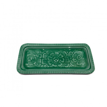 Plateau Rectangle Berbere Petit Vert