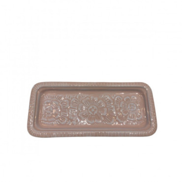 Plateau Rectangle Berbere Petit Rose Clair