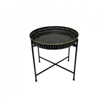 Trepied Berbere Round Noir