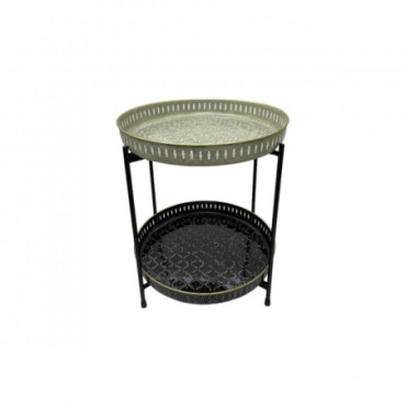 Trepied Berbere Round Double Noir