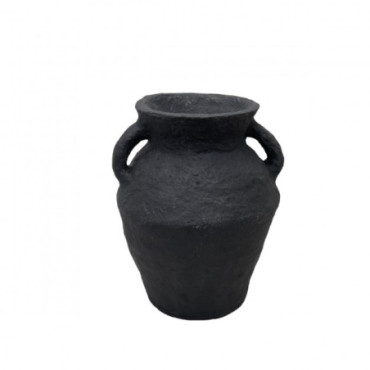 Vase Mache Amphore Noir