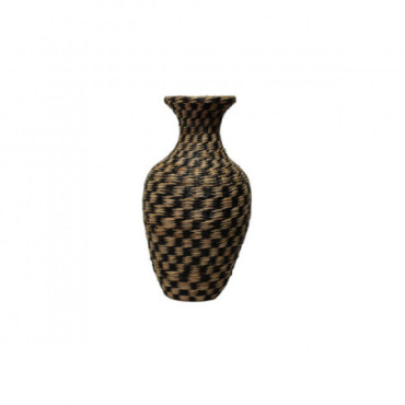 Vase Tresse Noir 7 Damier