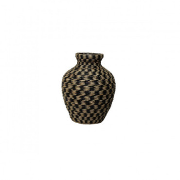 Vase Tresse Noir 9 Damier