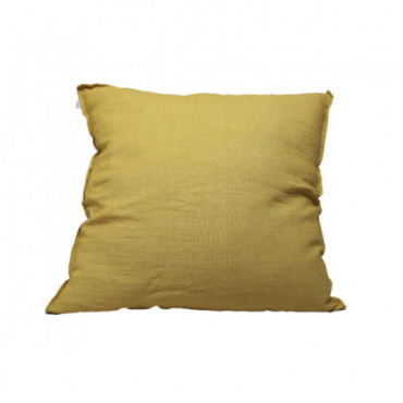 Coussin Lin 70X70 Moutarde