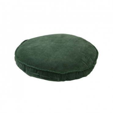 Coussin Velours 60Dx5 Vert