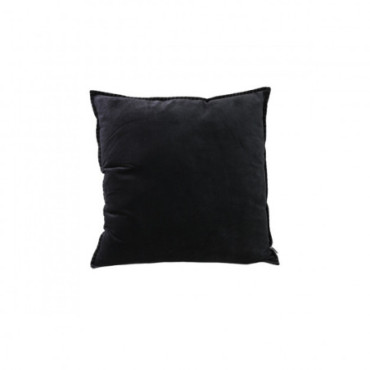 Coussin Velours 70X70 Carbone