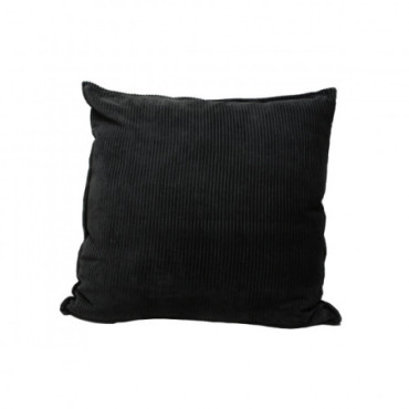 Coussin Velours Cotele 70X70 Carbone