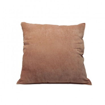 Coussin Velours Cotele 70X70 Poudre