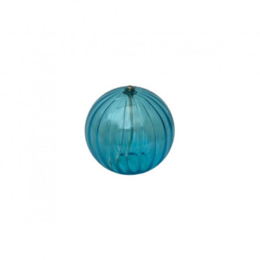 Lampe à huile Sphere Striee Xl Bleu Clair