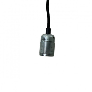 Cable Suspension Plug Noir Sock Silver