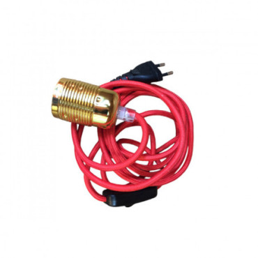 Cable Suspension Plug Red Sock Gold