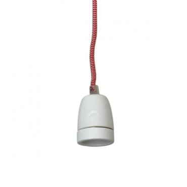 Cable Suspension Vintage Red Blanc