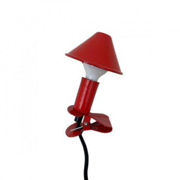 Lampe Clip Mush Room Rouge