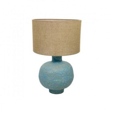 Pied De Lampe Mache Ronde Grand Blue