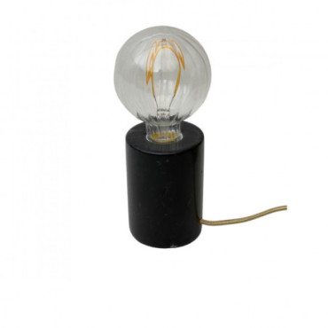 Lampe Borne Marbre Rond Noir