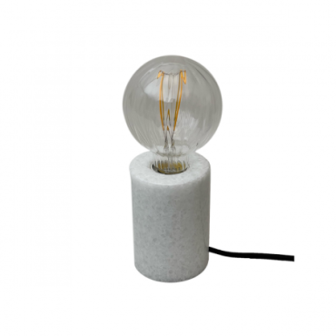 Lampe Borne Marbre Rond Blanc