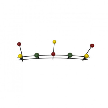 Porte Manteaux 8 Boules Multicolore