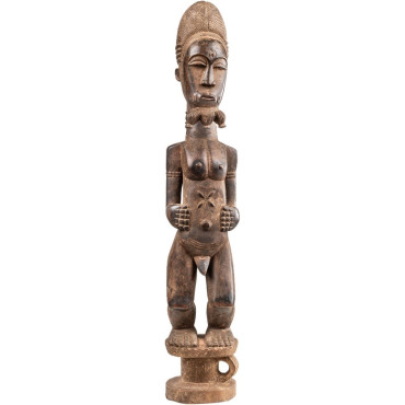 Figurine de divination Baoulé 16x78cm