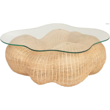 Table basse en rotin Cloud