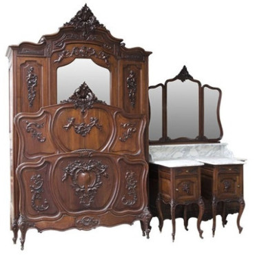 Meubles de chambre Louis XV (5 pièces)