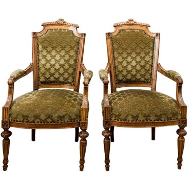 Lot de 2 fauteuils Henri II