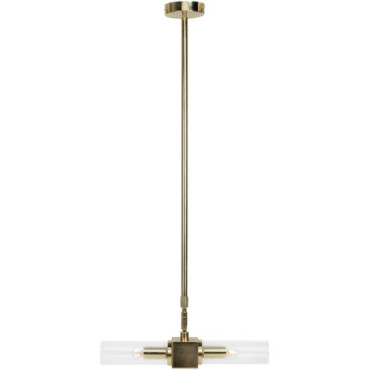 Lampe suspendue Piper en or brossé