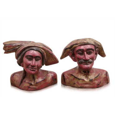 Lot de 2 Statues