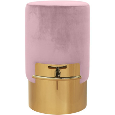 Tabouret de bar Ella en velours rose