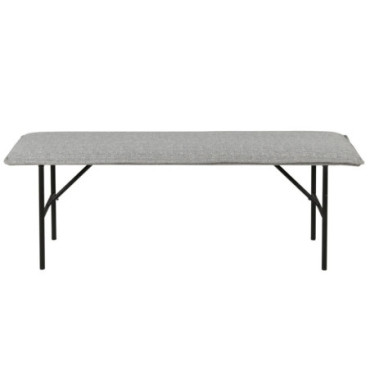 Banc tissu gris clair