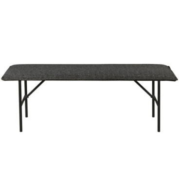 Banc tissu gris foncé